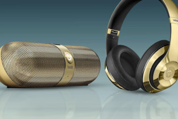 Beats by Dre Limited Edition Gloss Gold Headphones and Pill 2.0 featured