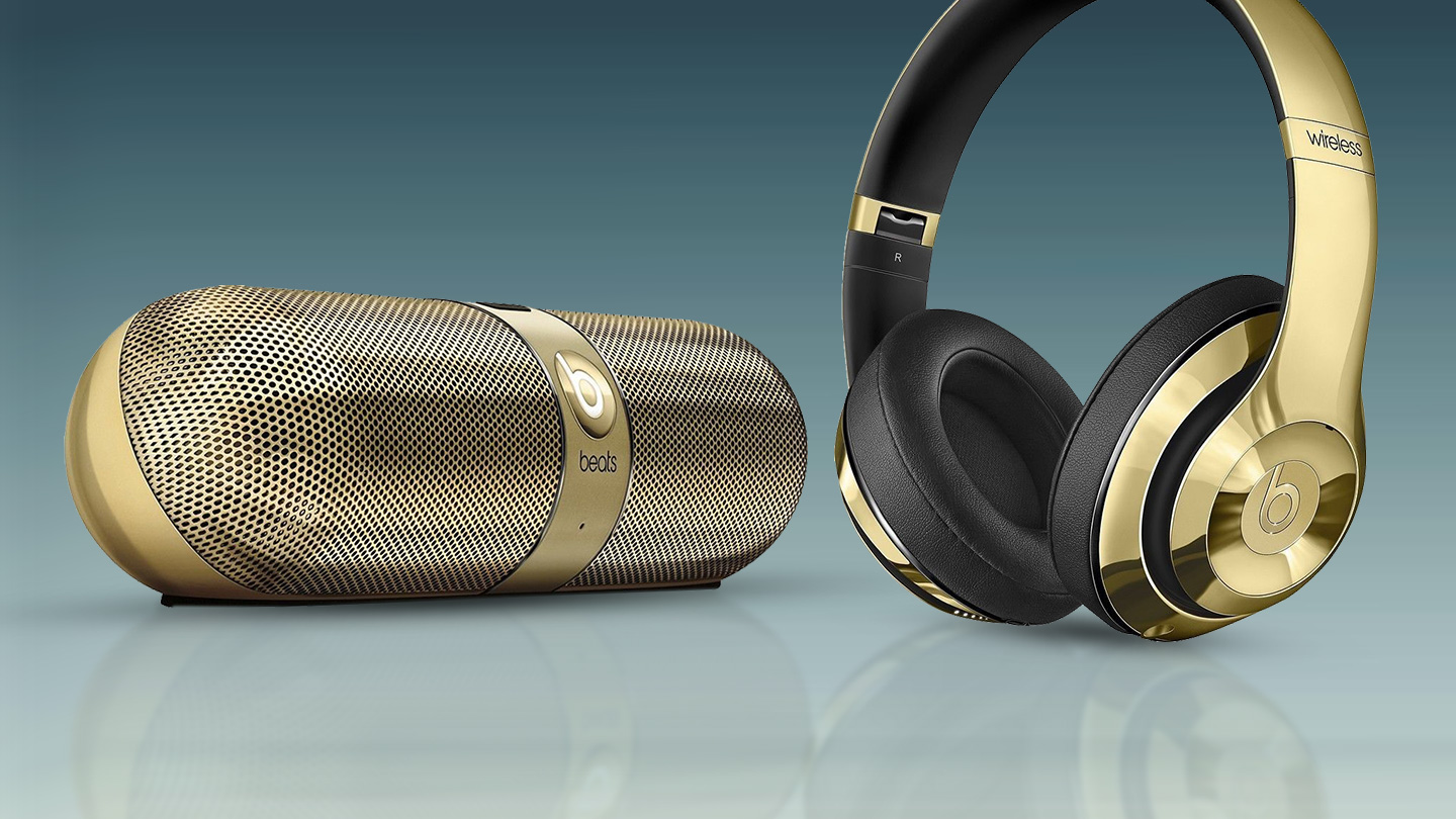 beats by dre gold and black