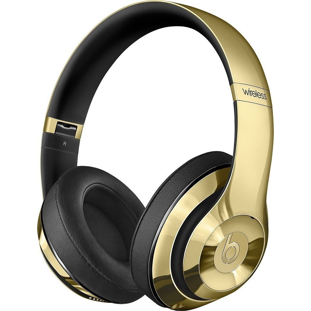 Beats by Dre Limited Edition Gloss Gold Headphones and Pill 2.0 side 2