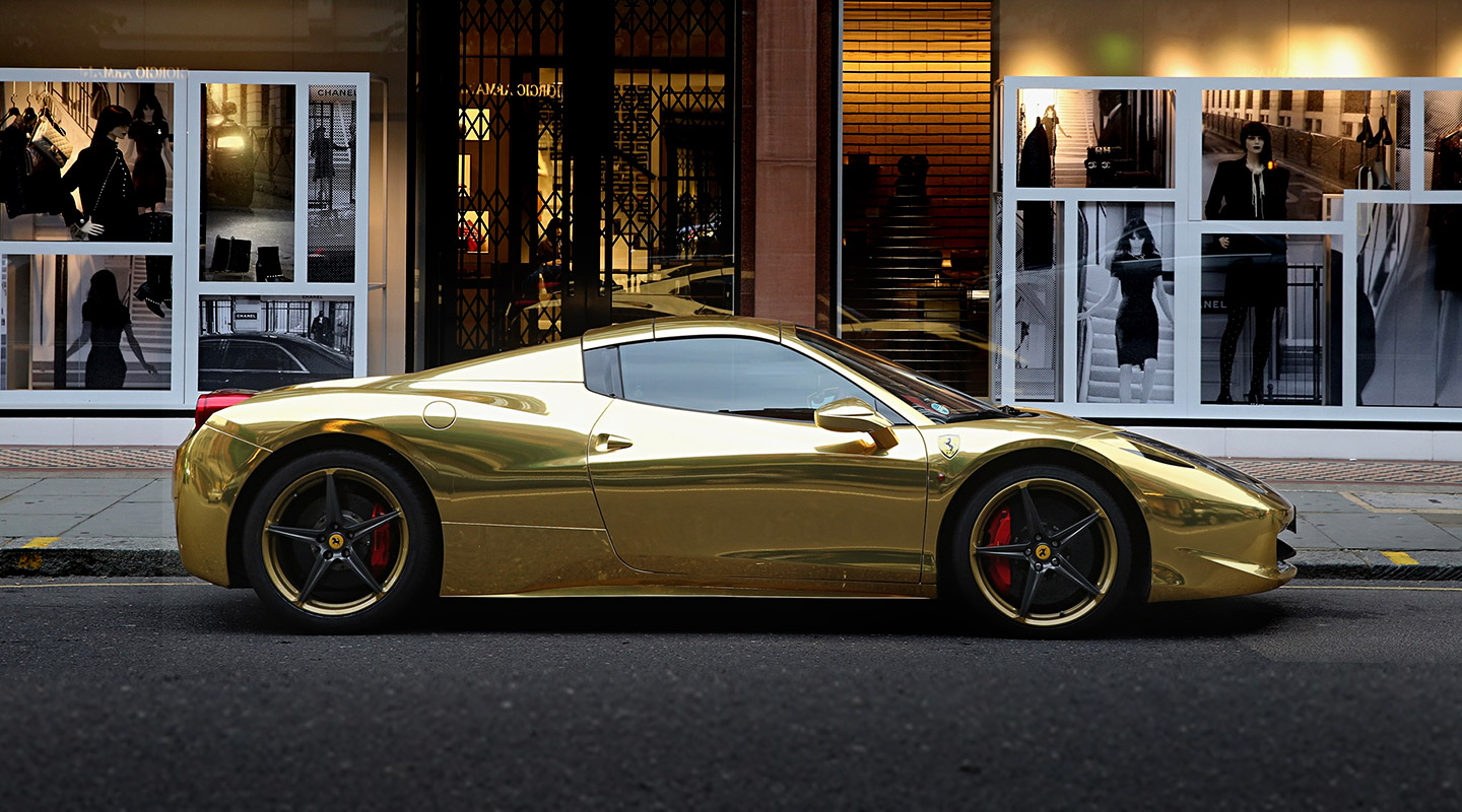 The Gold Supercars of London - Gold Blog