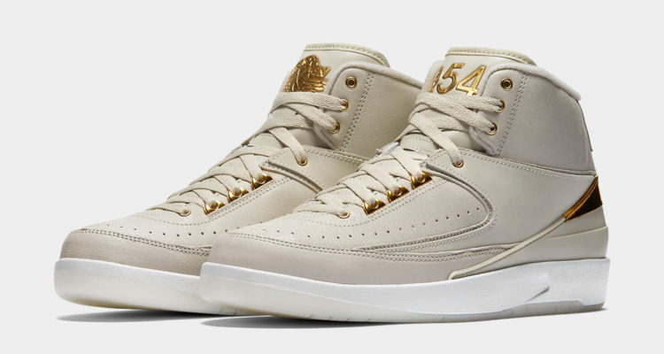 Gold Nike Air Jordan 2 quai 54