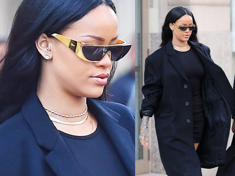 dior rihanna sunglasses street