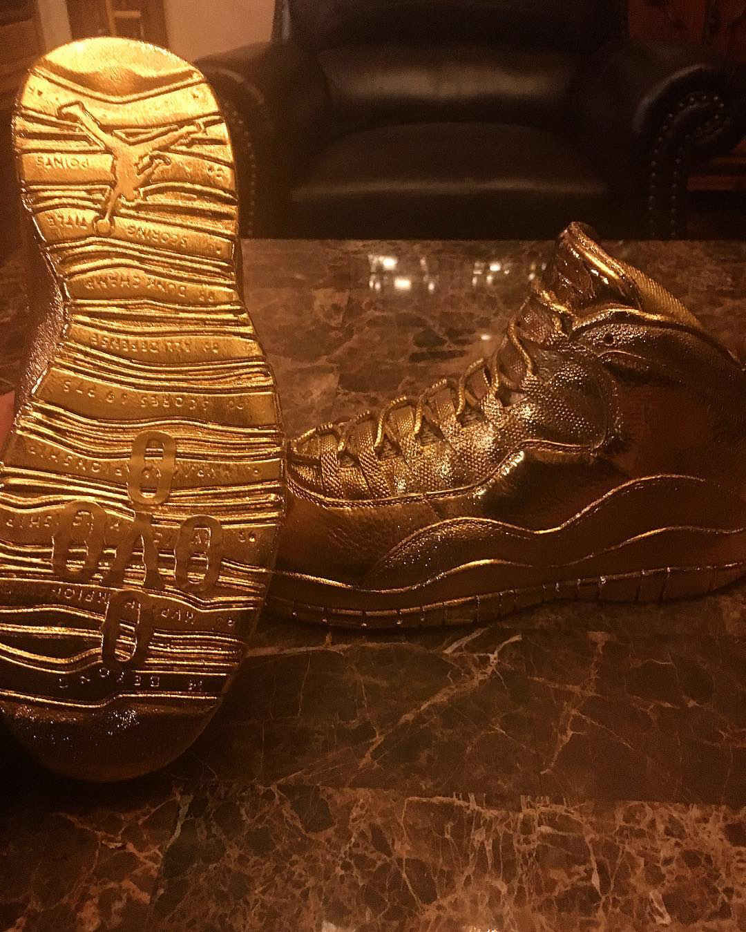 24k gold jordans