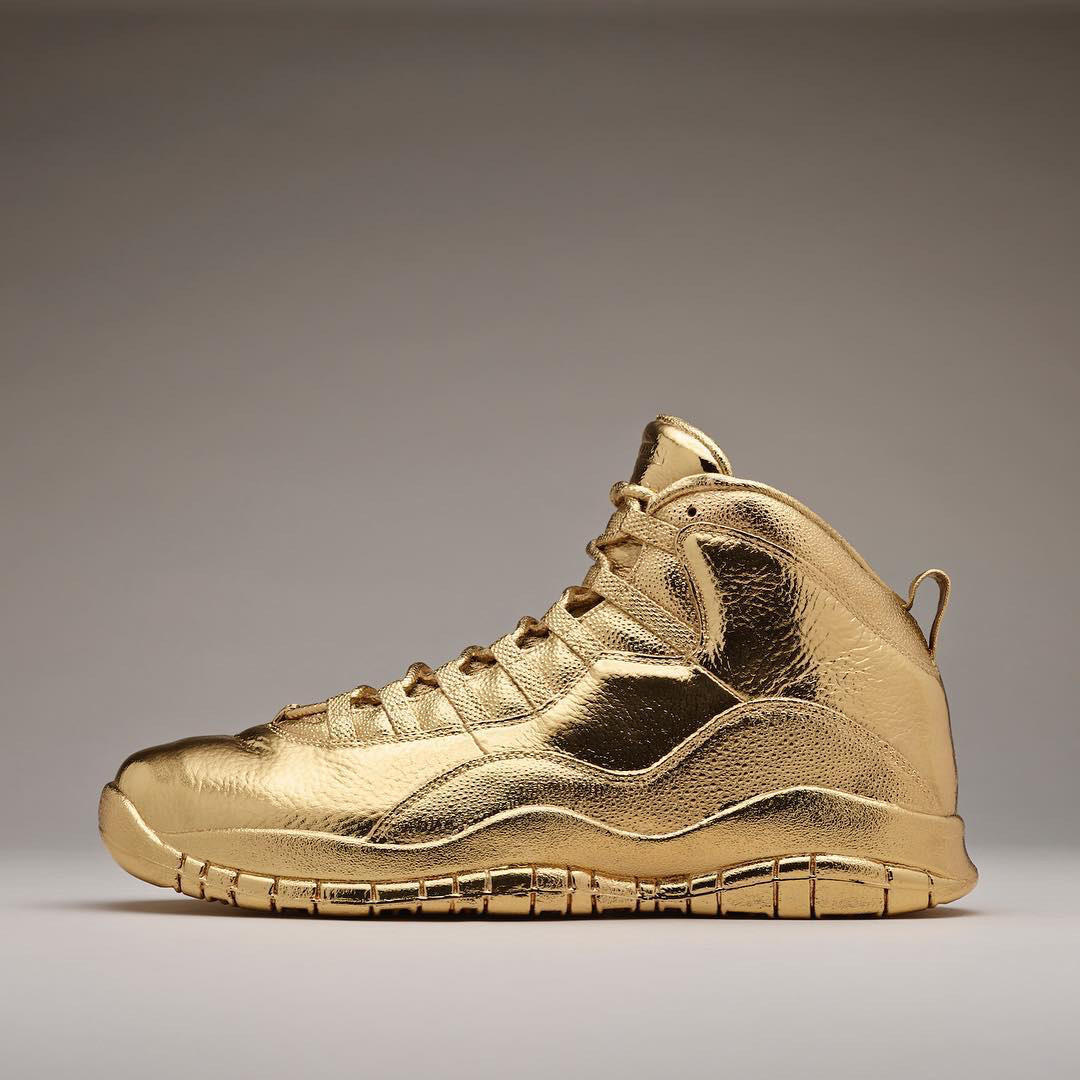 drake pure 24k gold nike air jordan msenna study ovo side