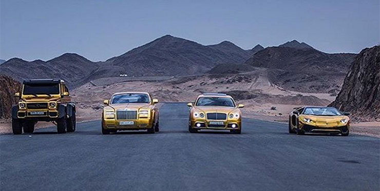 gold supercars desert 2