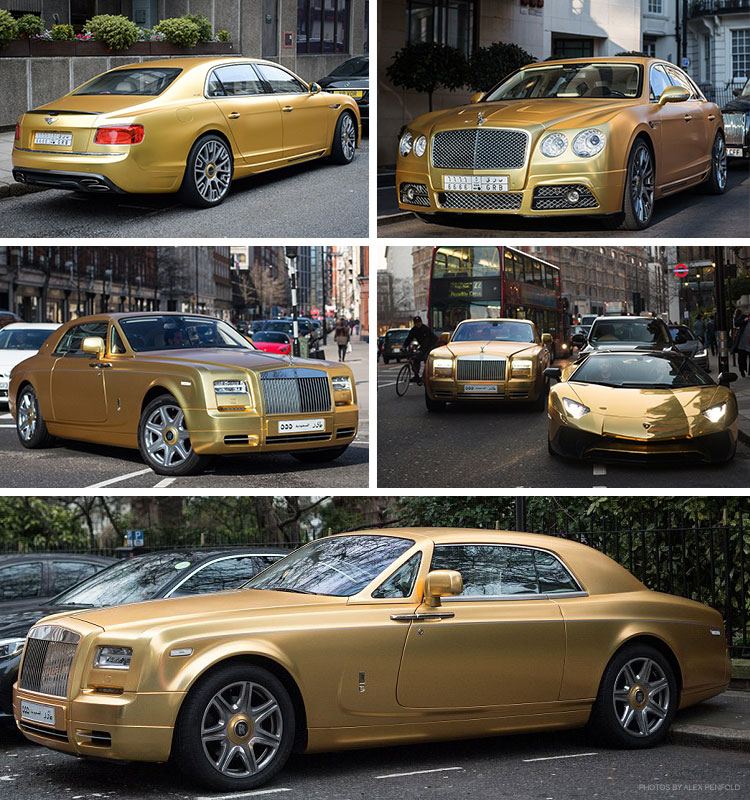 gold cars london