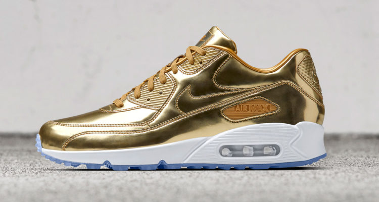 nike air max 90 gold swoosh