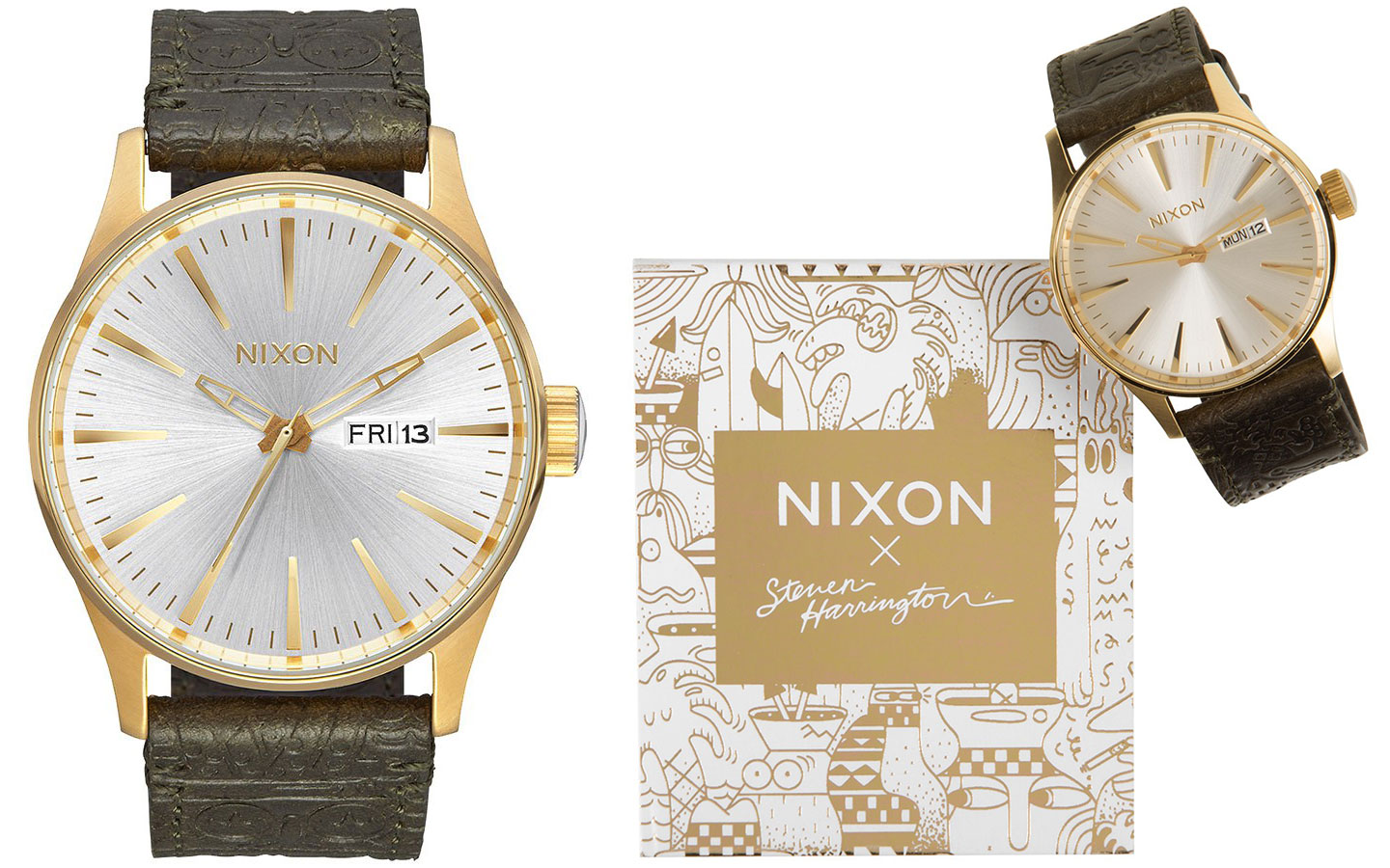 gold nixon x steve harrington 2 gold box