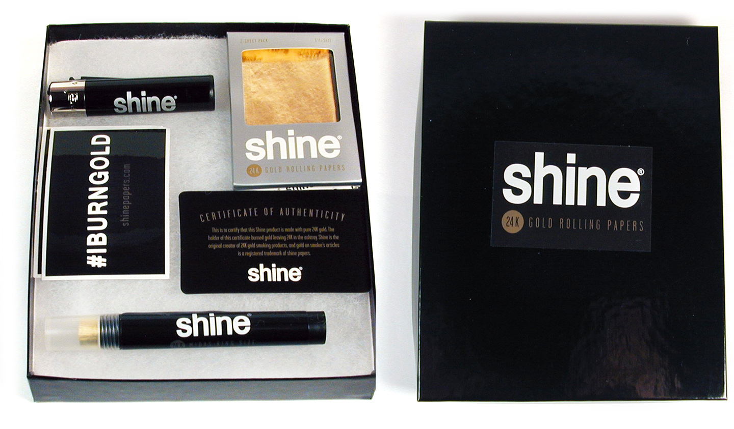 Shine 24k gold rolling paper Gift Set Amazon