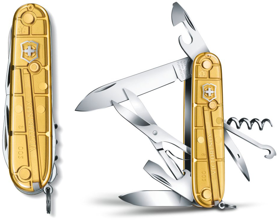Victorinox Climber Gold Swiss army knife Limited Special Edition 13703T88