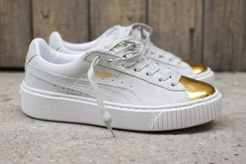 Puma Suede Platform Gold White featured