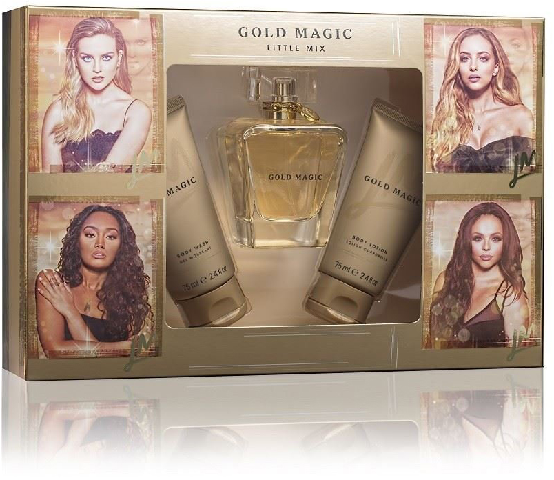 little mix gold magic 100ml gift set box