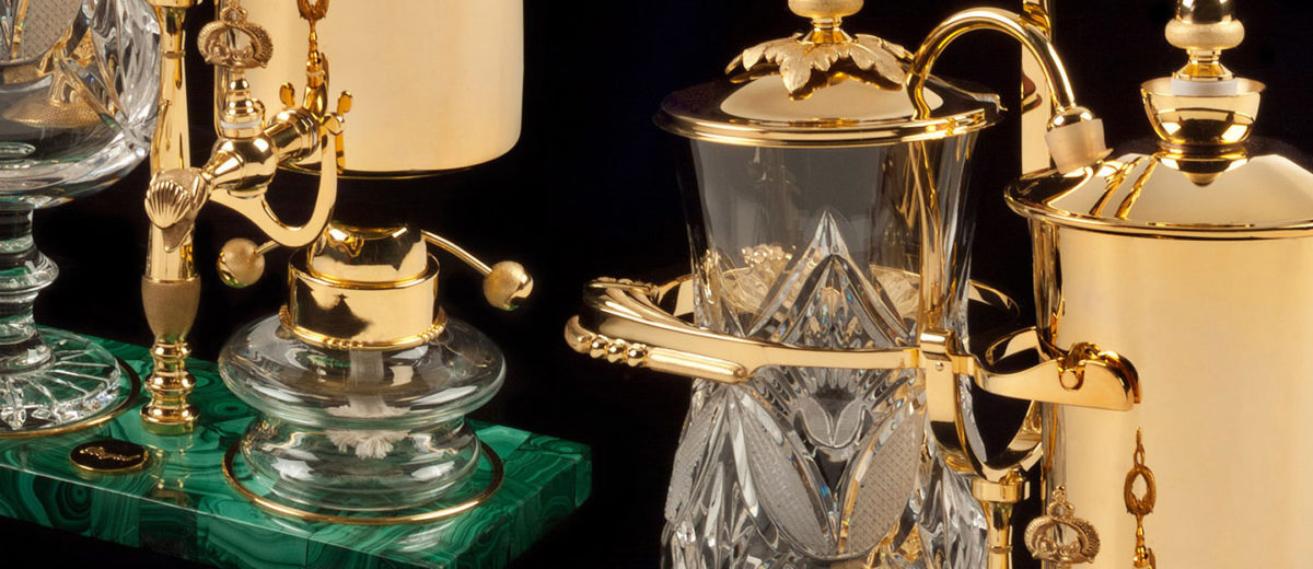 syphon royal coffee maker gold featured