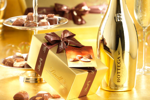 Bottega Lindt gold gift set