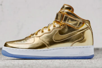 nike air force 1 mid gold