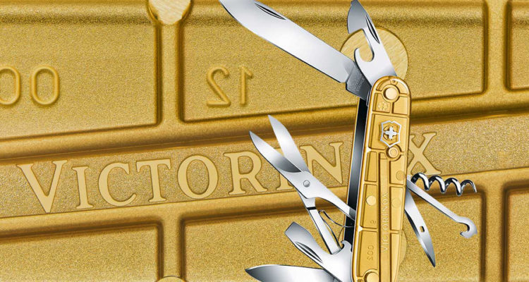 victorinox swiss army climber knife gold limited edition rio 2016 featured